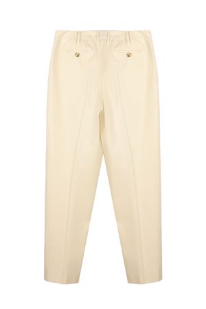 Tailored ivory white cotton trousers PT TORINO | CDVSEAZ00STDSD820020